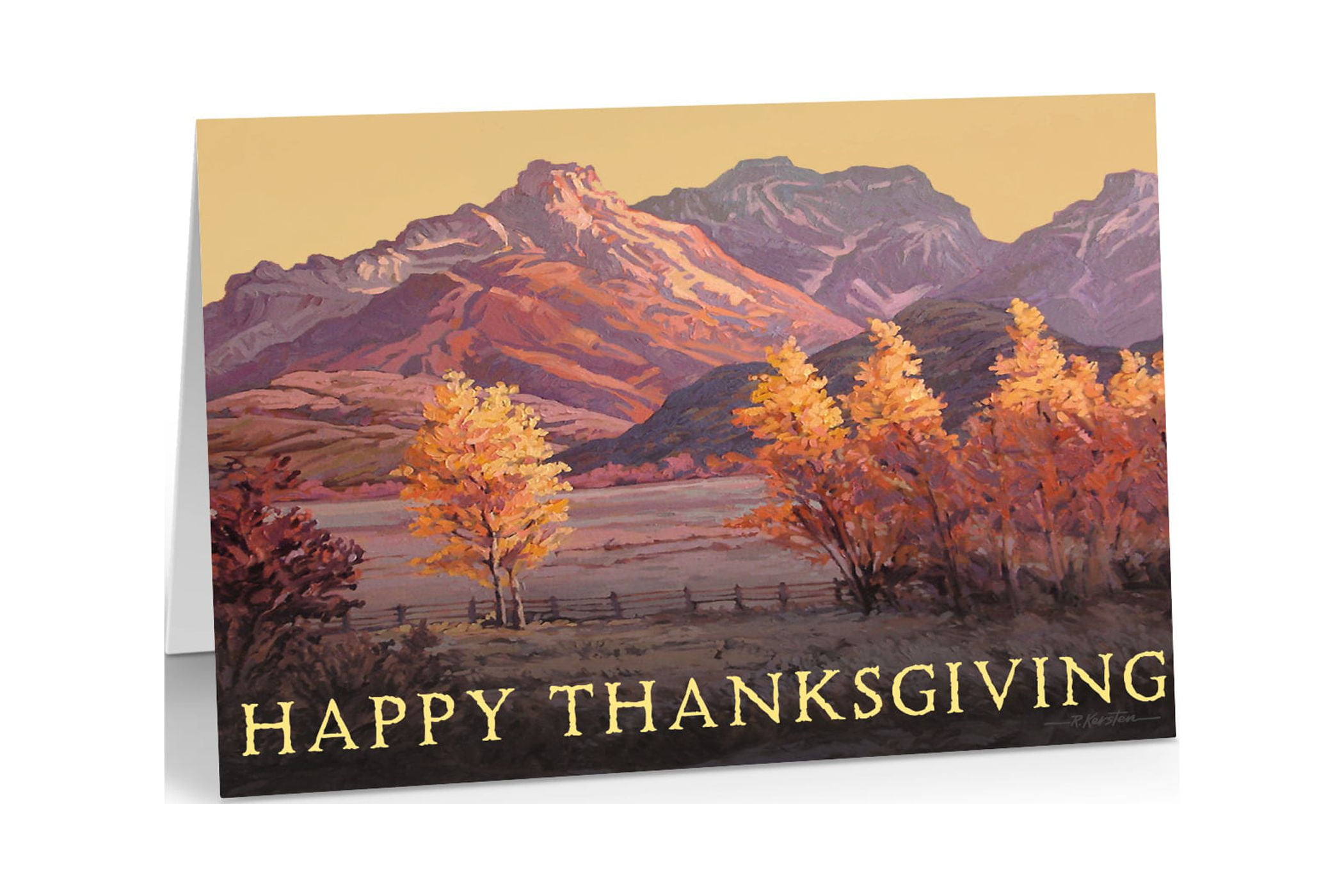 Fall Thanksgiving Card - 18 Thanksgiving Greeting Cards - Happy Thanksgiving Box Set - 16246 within Thanksgiving Box Cards