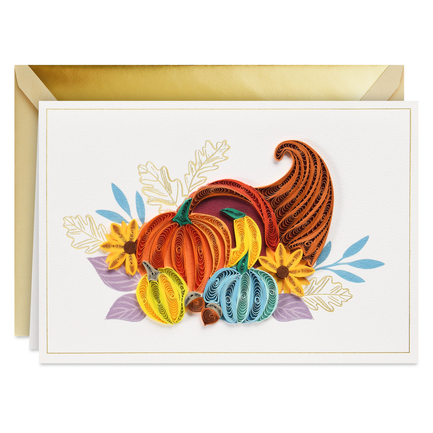 Filled With Happy Moments Quilled Paper Handmade Thanksgiving Card inside Quilled Thanksgiving Cards