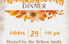 Free Custom Printable Thanksgiving Invitation Templates | Canva pertaining to Free Printable Thanksgiving Invitations