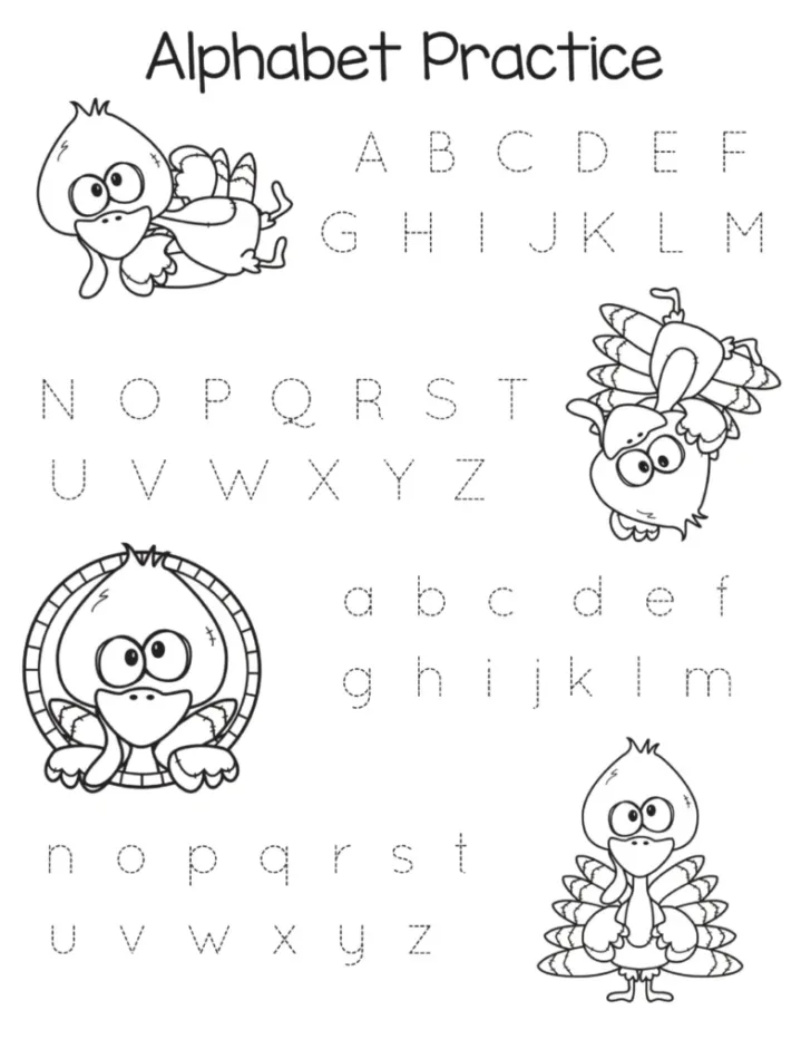 Pre K Thanksgiving Printables Preschool