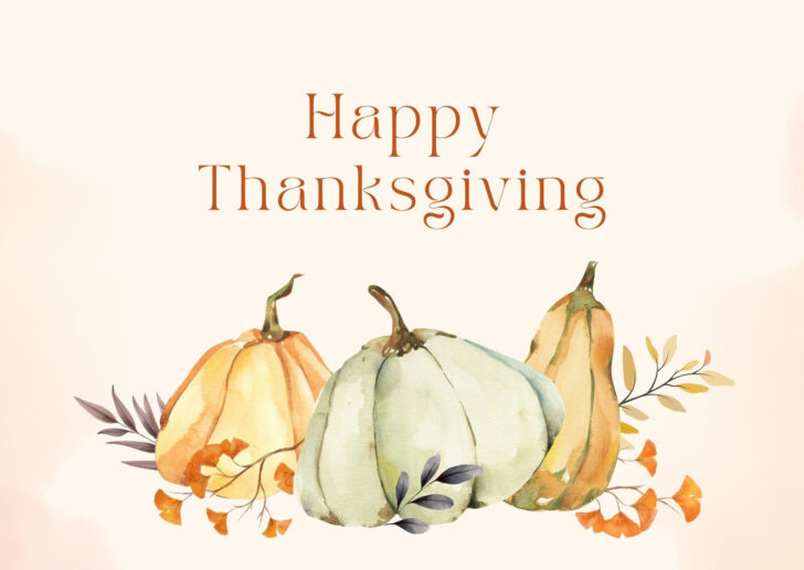 Happy Thanksgiving Cards Printable