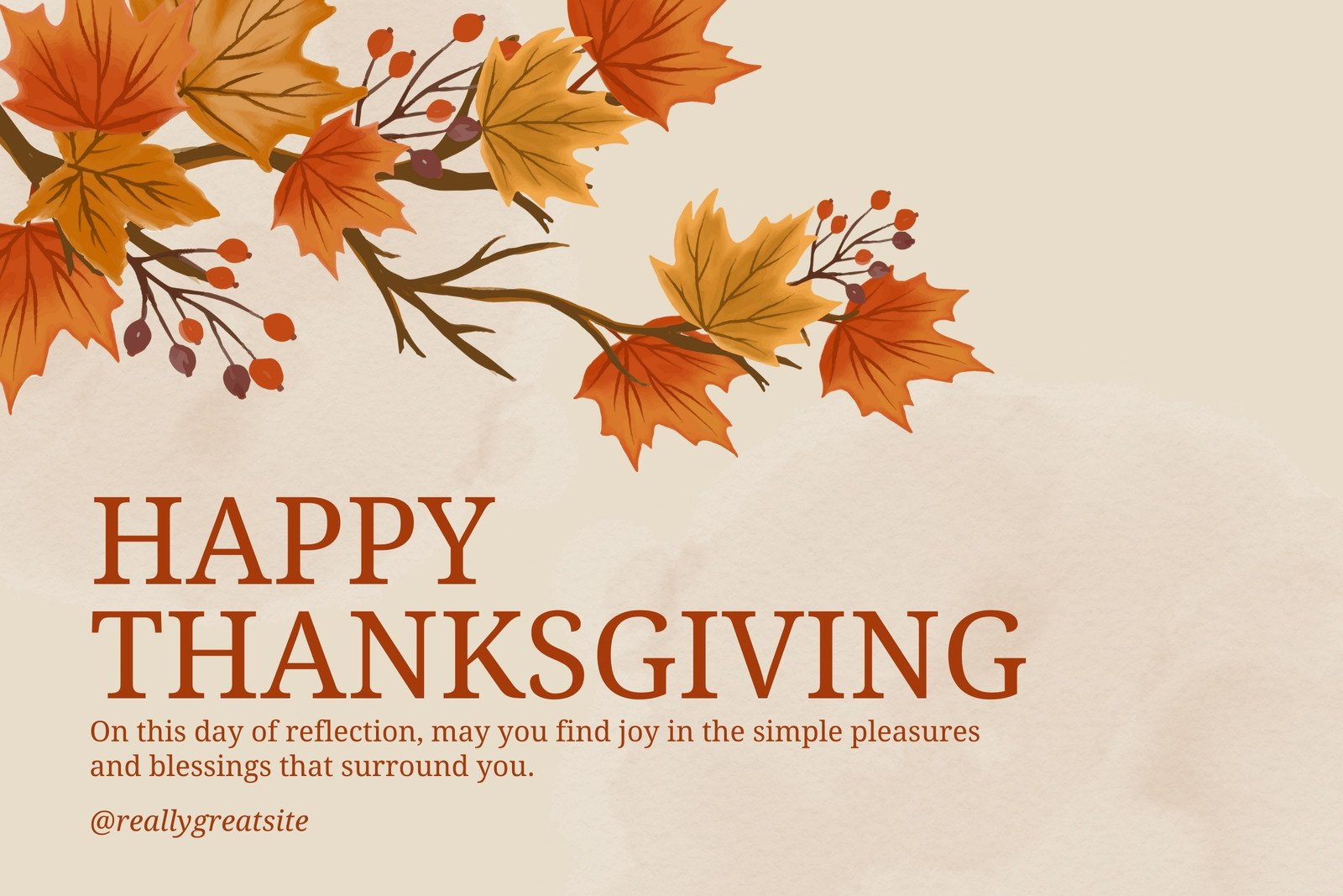 Free Printable, Customizable Thanksgiving Card Templates | Canva throughout Free Online Thanksgiving Cards