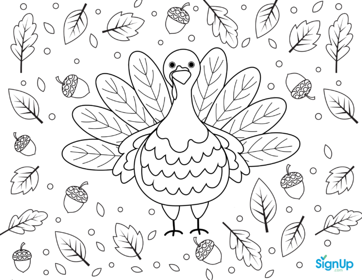 Thanksgiving Placemats Coloring Printables