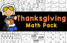 Free Printable Kindergarten Thanksgiving Math Worksheets regarding Thanksgiving Day Math Worksheets