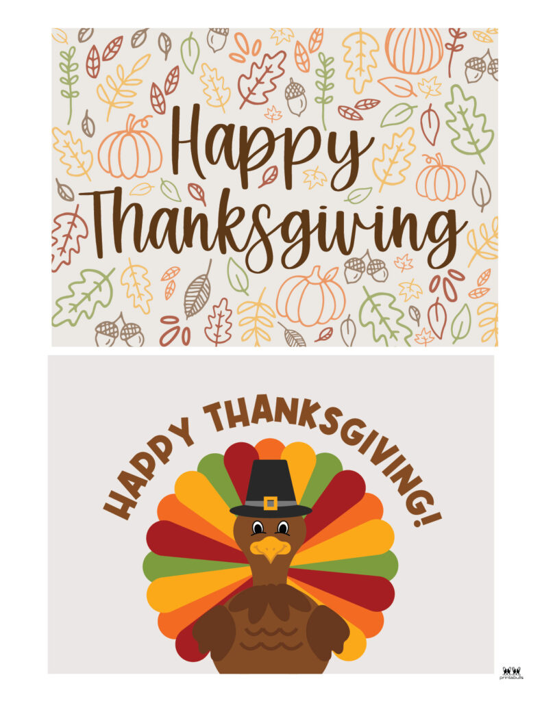 Free Printable Thanksgiving Cards | Printabulls intended for Thanksgiving Printable Cards