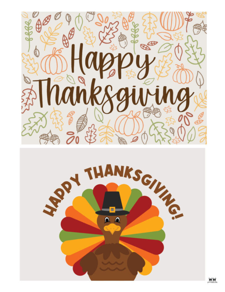 Printable Thanksgiving Cards