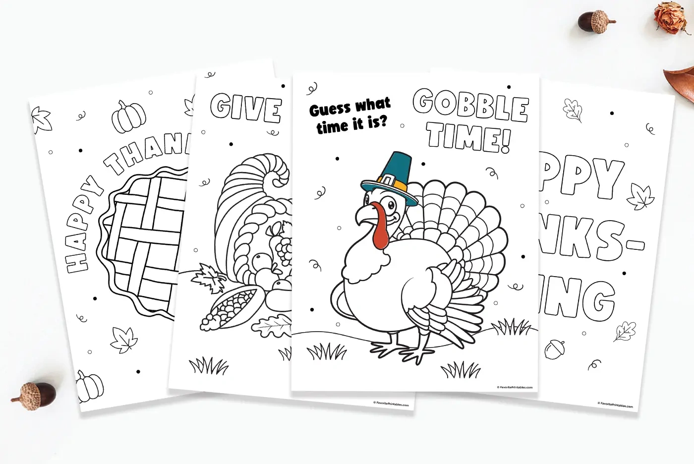 Free Printable Thanksgiving Coloring Pages - Favorite Printables inside Thanksgiving 2024 Coloring Pages Printable