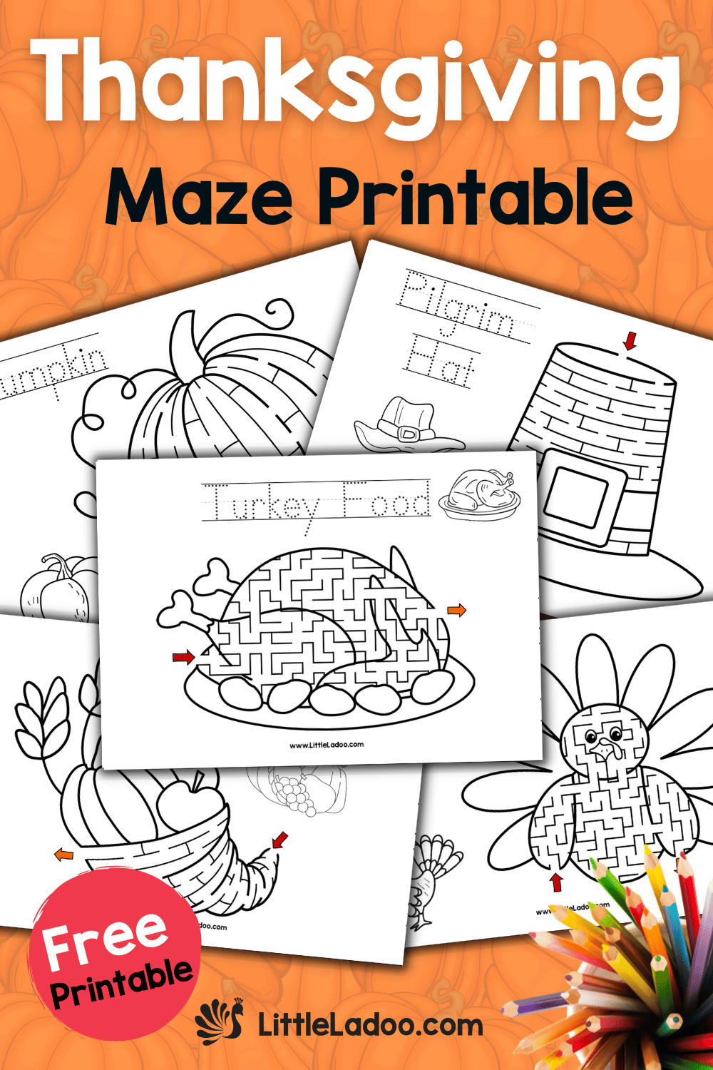 Free Printable Thanksgiving Mazes pertaining to Printable Thanksgiving Mazes