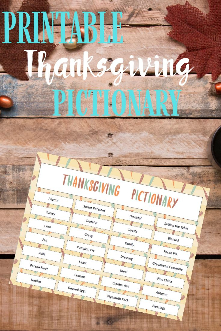 Free Printable Thanksgiving Pictionary Game: Fun For The Whole Family pertaining to Thanksgiving Pictionary Free Printable