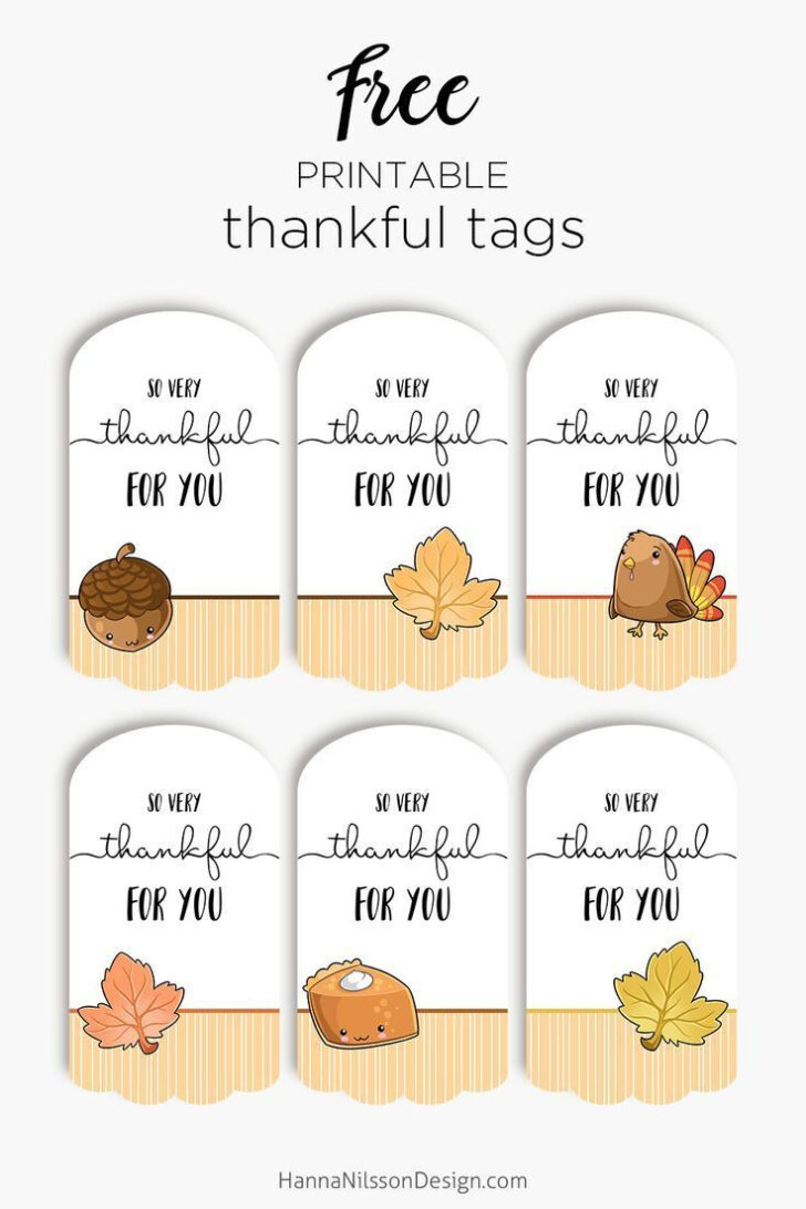 Thanksgiving Tags Free Printable