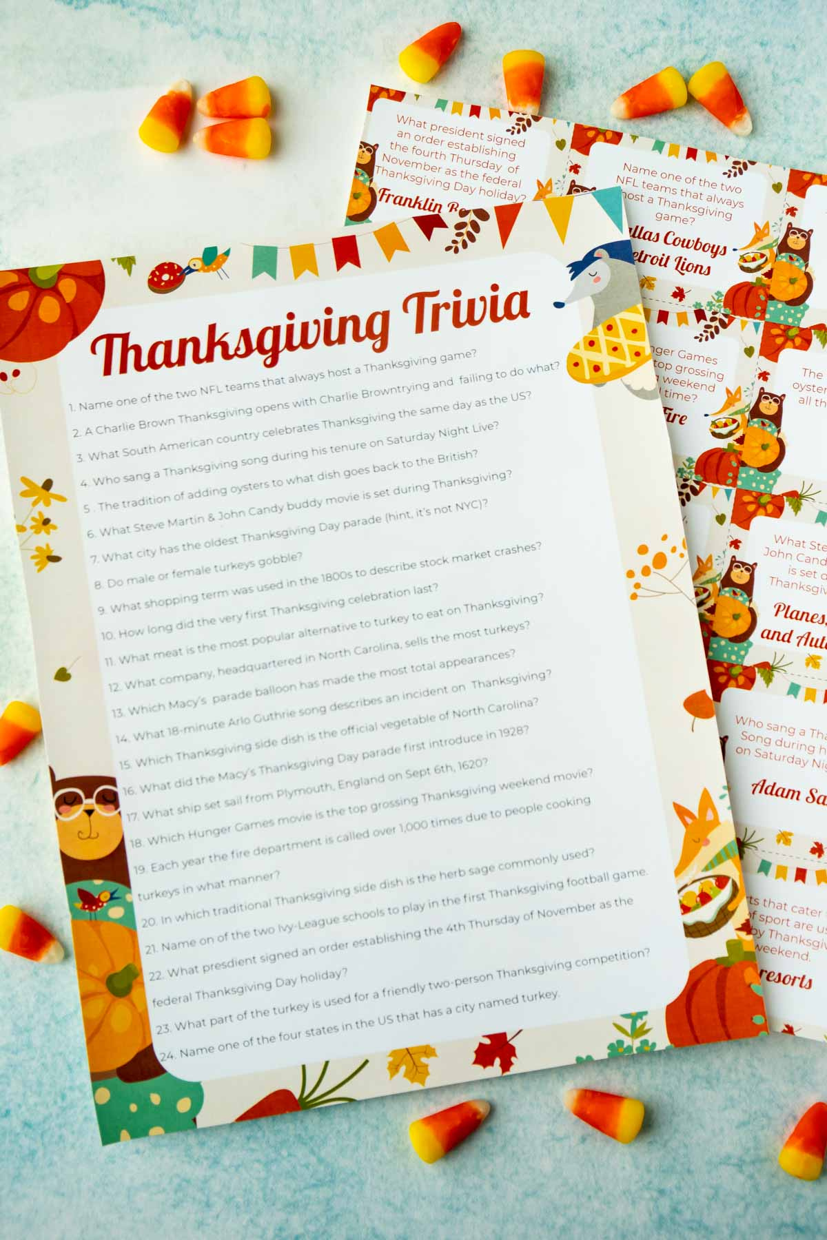 Free Printable Thanksgiving Trivia Questions - Play Party Plan30 with Printable Thanksgiving Trivia Games