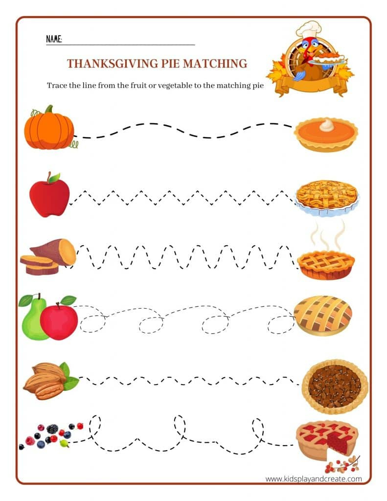 Free Printable Thanksgiving Worksheets For Pre-K - Kids Play And pertaining to Thanksgiving Worksheets Prek