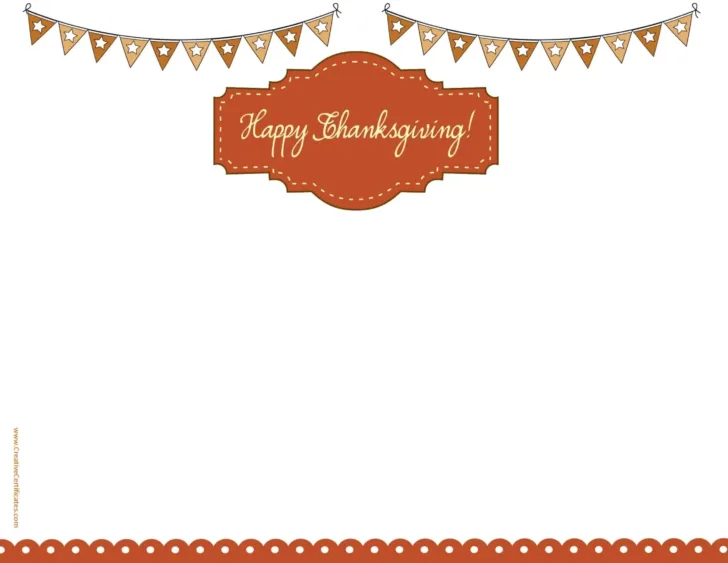 Thanksgiving Printable Borders