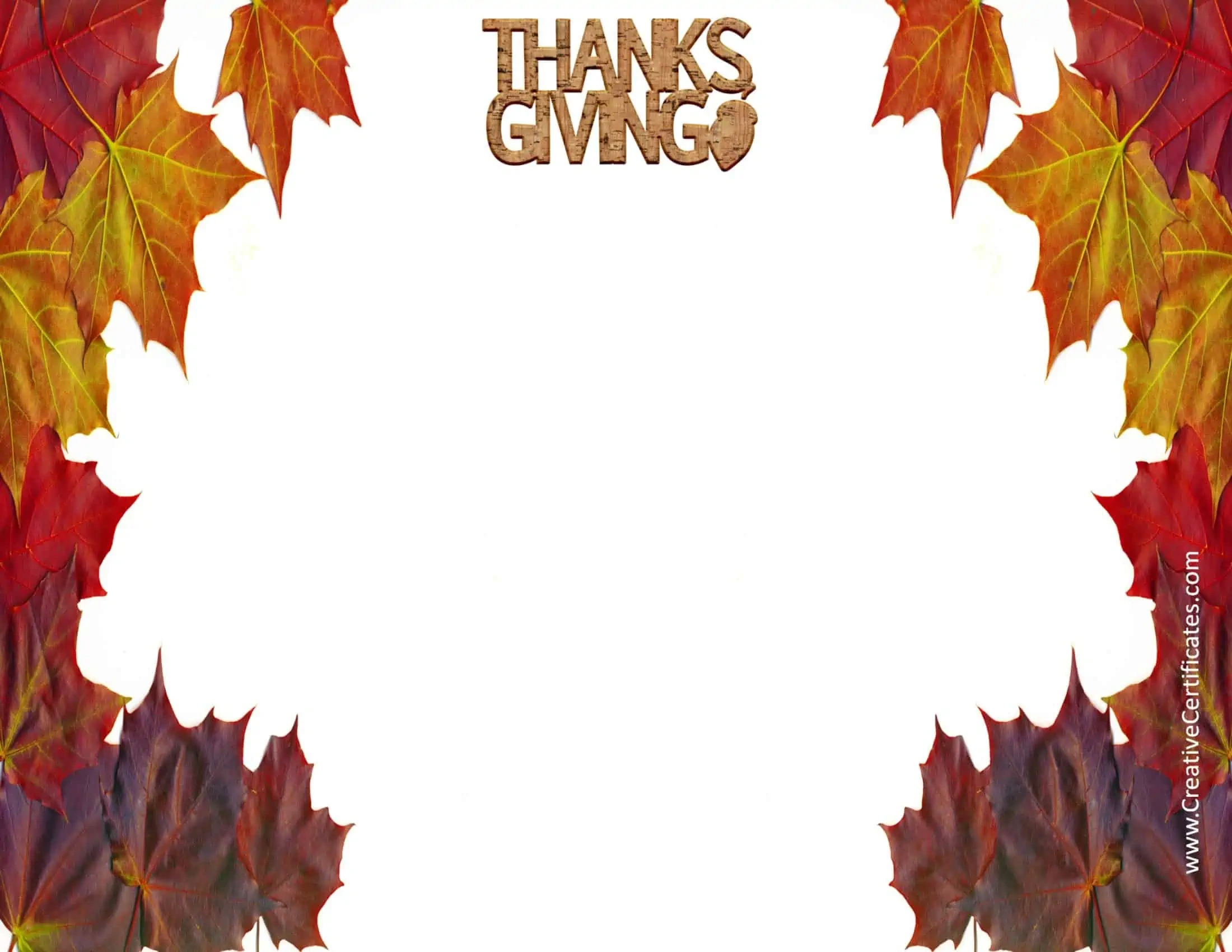 Free Thanksgiving Border Templates - Customizable &amp;amp; Printable throughout Free Thanksgiving Printable Borders