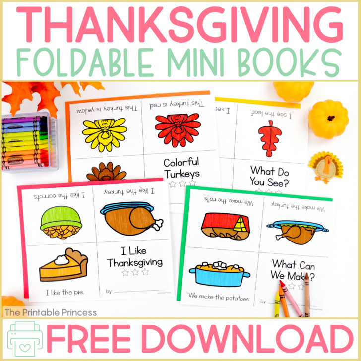 Free Printable Thanksgiving Mini Books