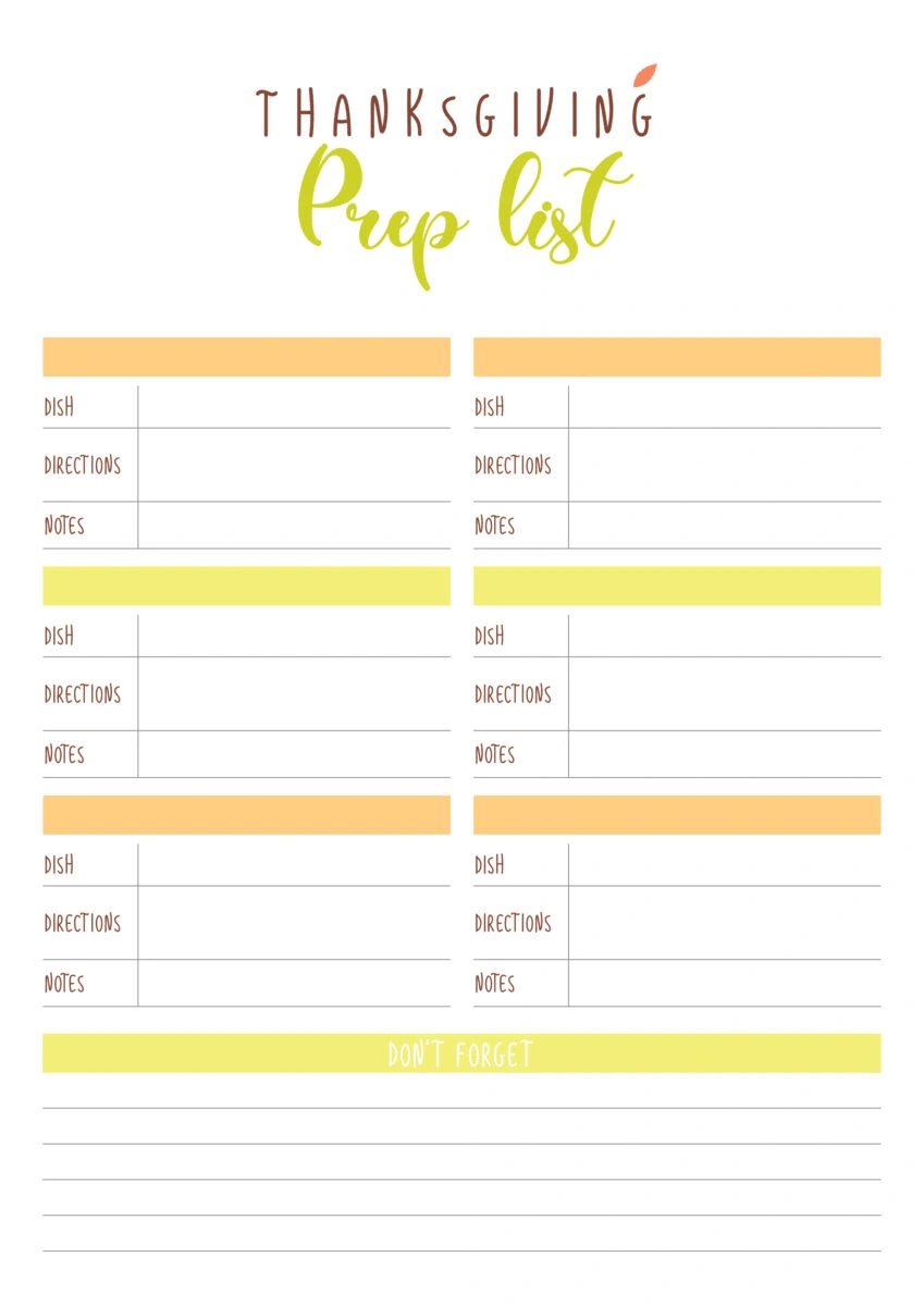 Free Thanksgiving Planner Printable 2024 (11 Printables!) - Leap in Thanksgiving Budget Worksheet