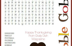 Free Thanksgiving Puzzles ~ Word Search And Maze Printable – Daily inside Thanksgiving Word Search Puzzles Printable