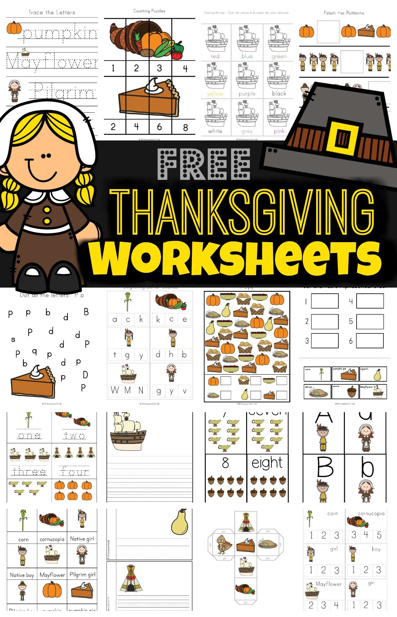 Free Thanksgiving Worksheets For Kids for 6Th Grade Thanksgiving Worksheets