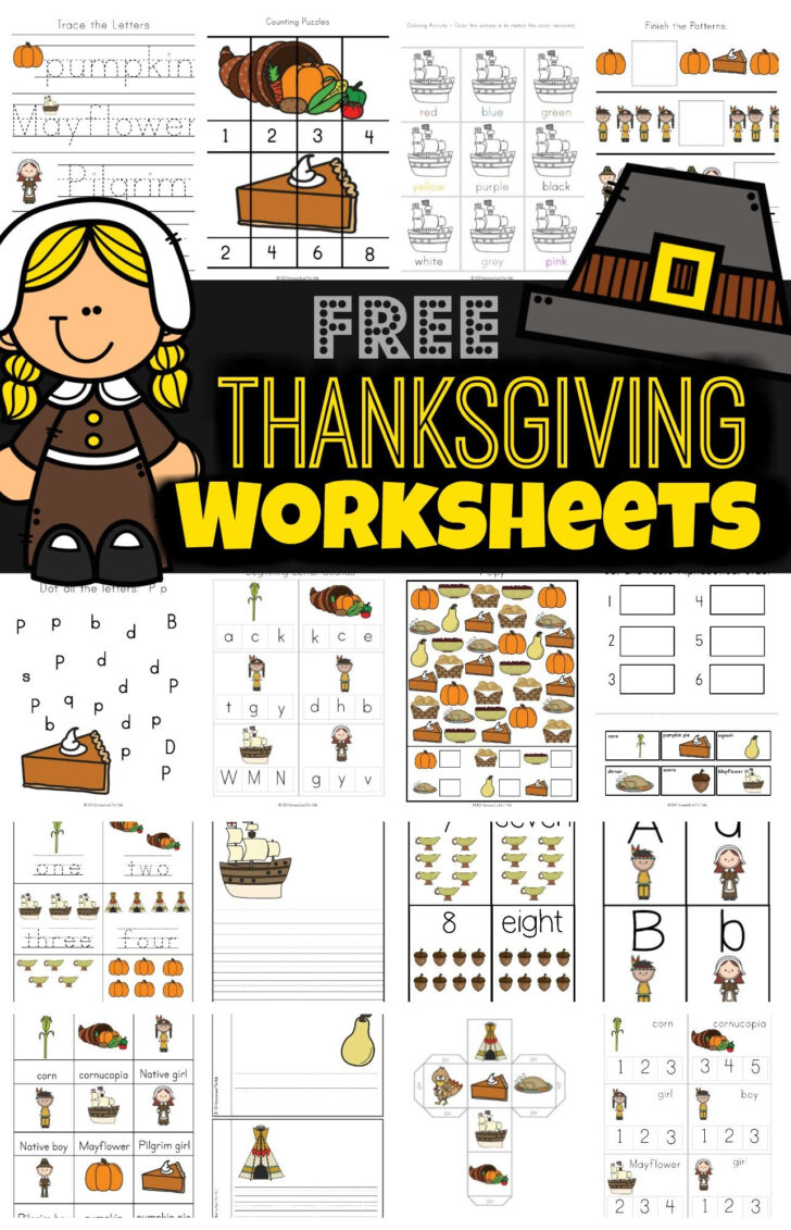 Thanksgiving Phonics Worksheets 1st Grade