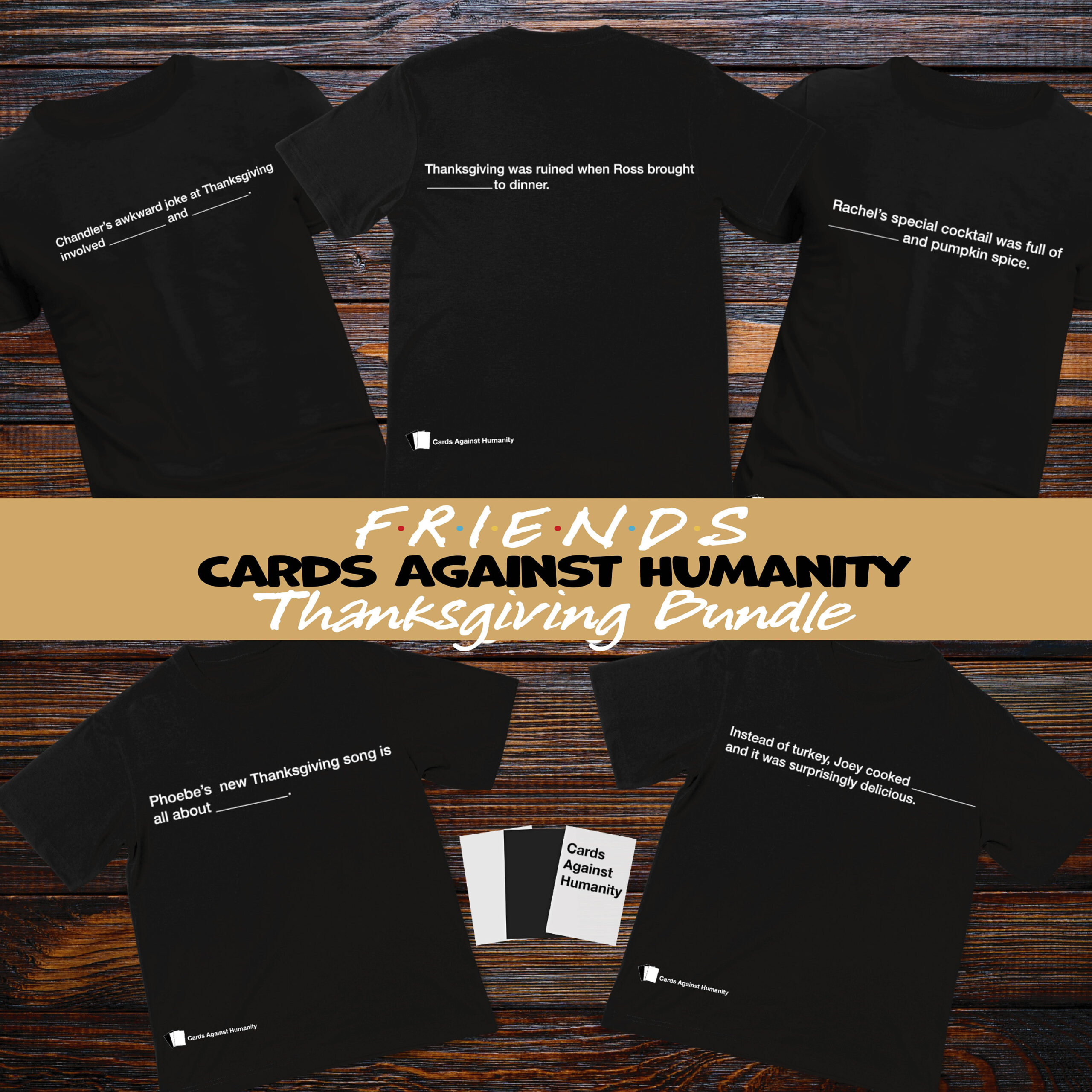 Friends Cards Against Humanity Thanksgiving Bundle Friendsgiving throughout Cards Against Humanity Thanksgiving