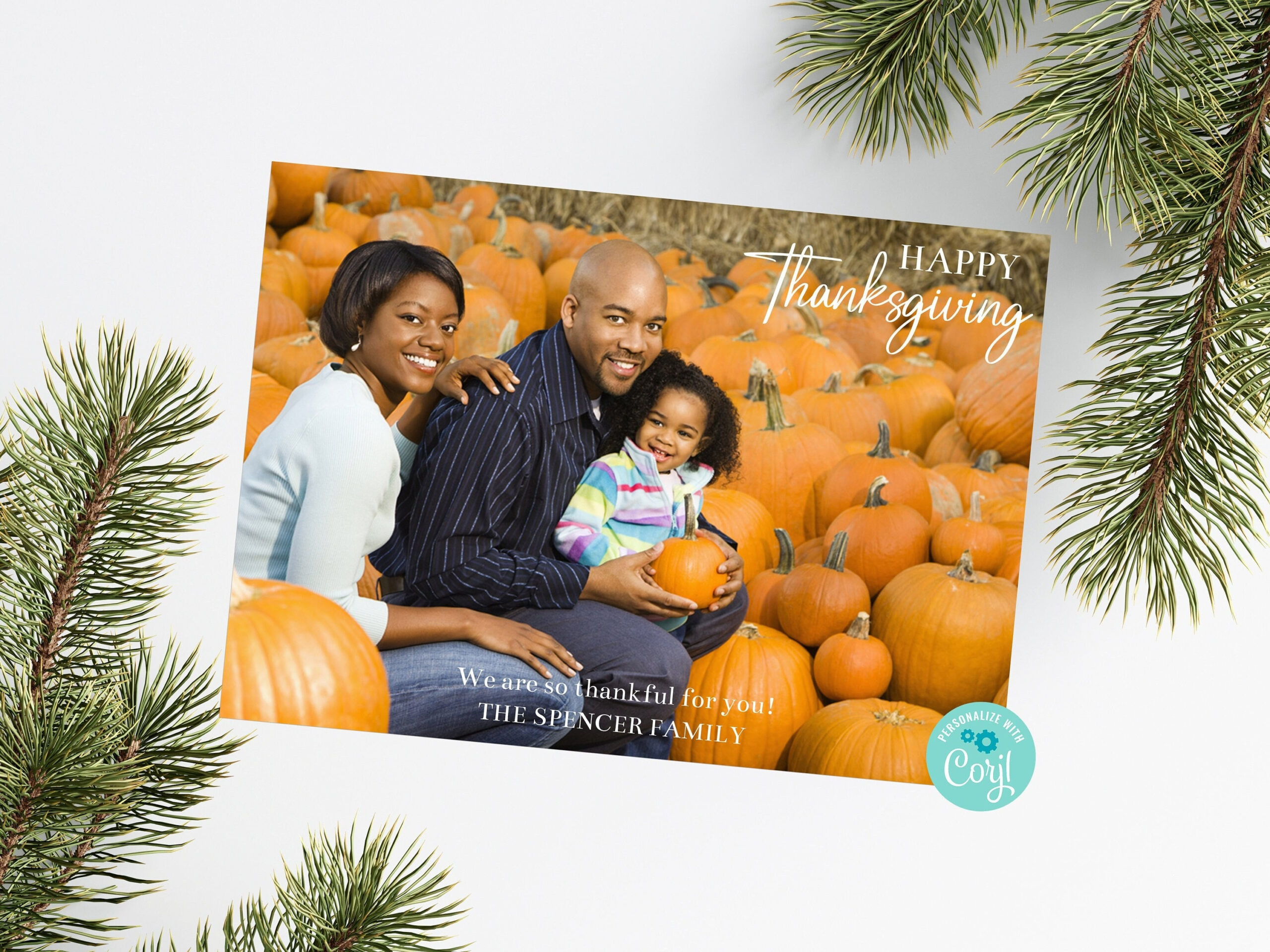 Fully Editable Thanksgiving Cards Happy Thanksgiving Card pertaining to Happy Thanksgiving Family Cards