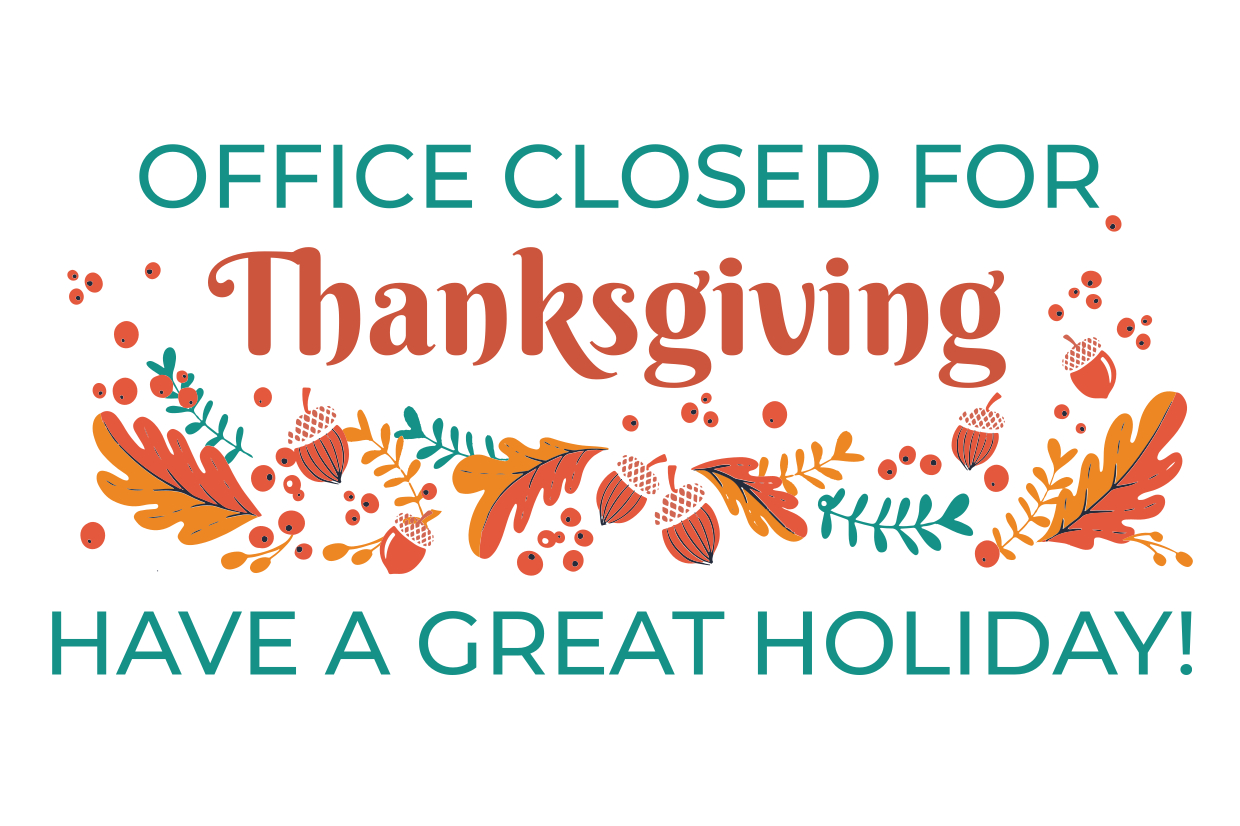 Golden Thanksgiving Office Closed Sign Template | Square Signs pertaining to Closed For Thanksgiving Sign Printable