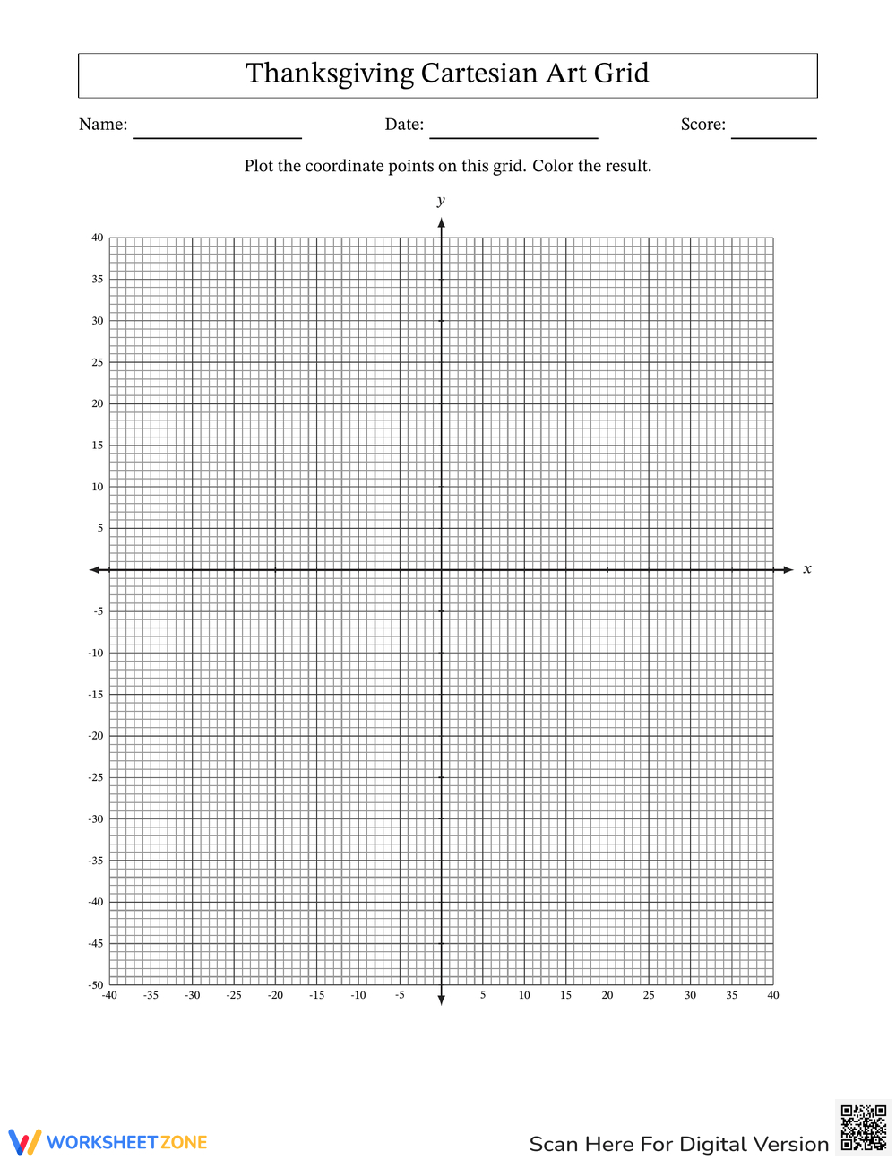 Grade 6 Thanksgiving Plotting Point Worksheets pertaining to Thanksgiving Plotting Point Worksheet