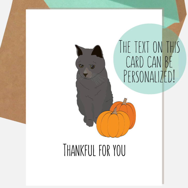 Cat Thanksgiving Cards