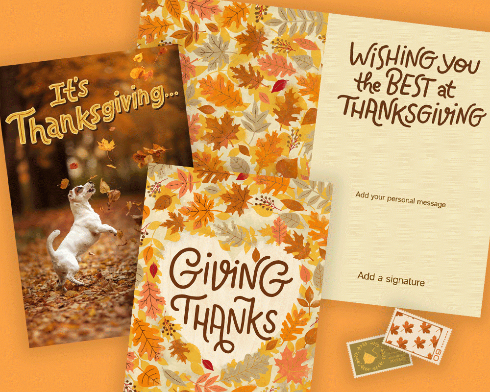 Greeting Card Maker | Printable &amp;amp; Digital Cards | Blue Mountain inside Blue Mountain Thanksgiving Cards