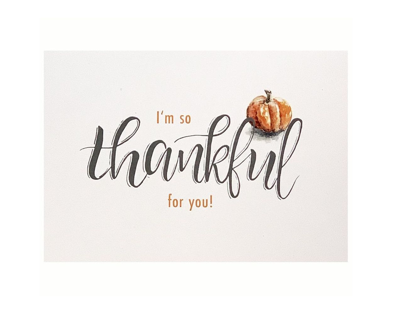 Grußkarte I&amp;#039;M So Thankful For You - Exklusiv Von American Heritage pertaining to Thankful For You Thanksgiving Cards