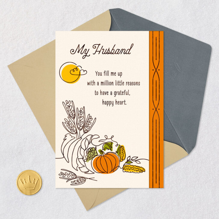 Thanksgiving Cards For Husband