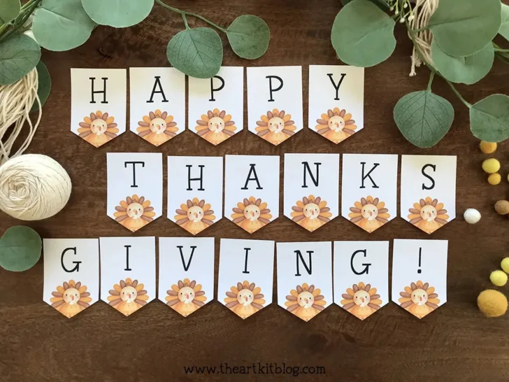 Printable Thanksgiving Banner