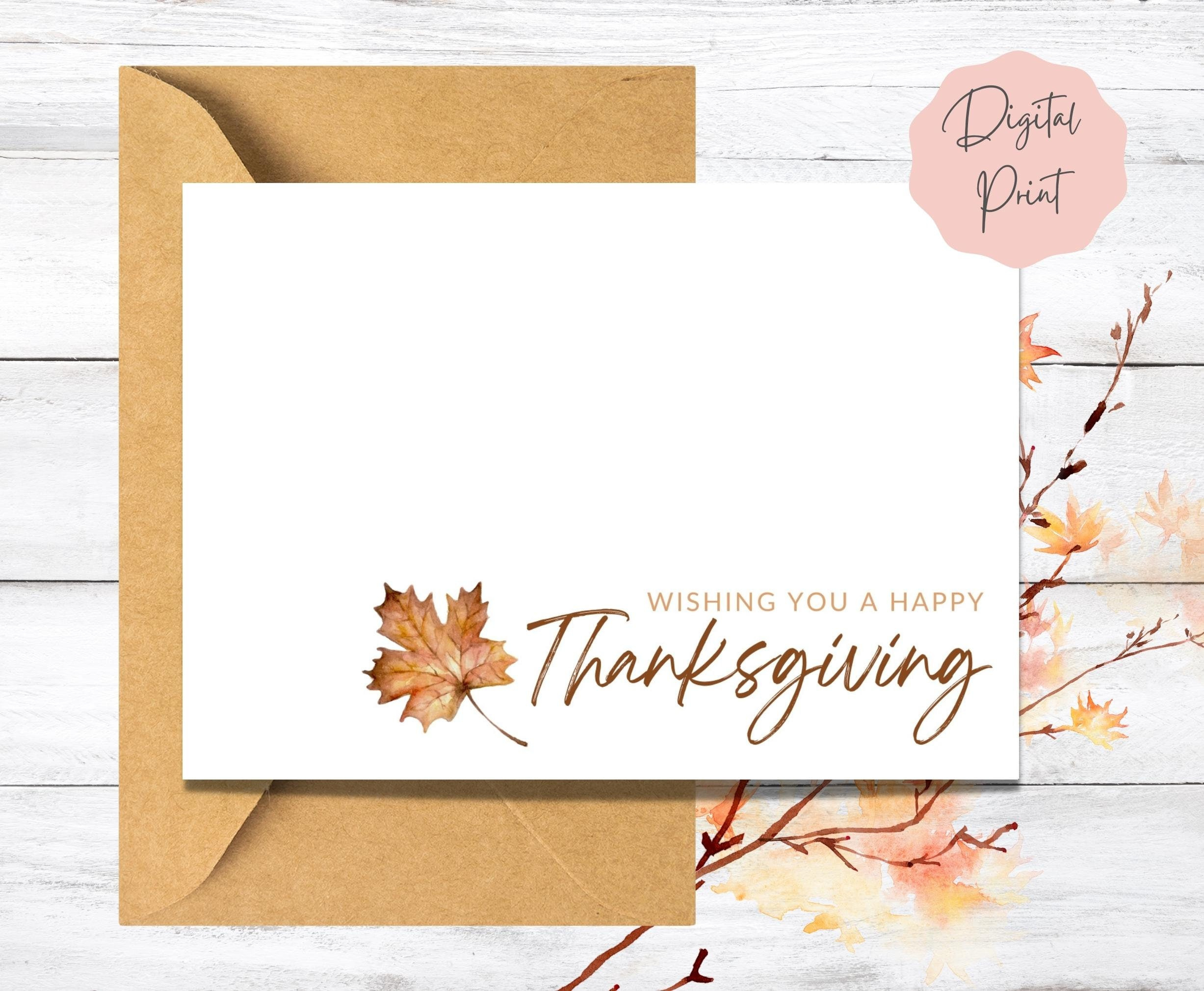 Happy Thanksgiving Card Printable For Coworkers Wishing You A throughout Thanksgiving Cards For Business