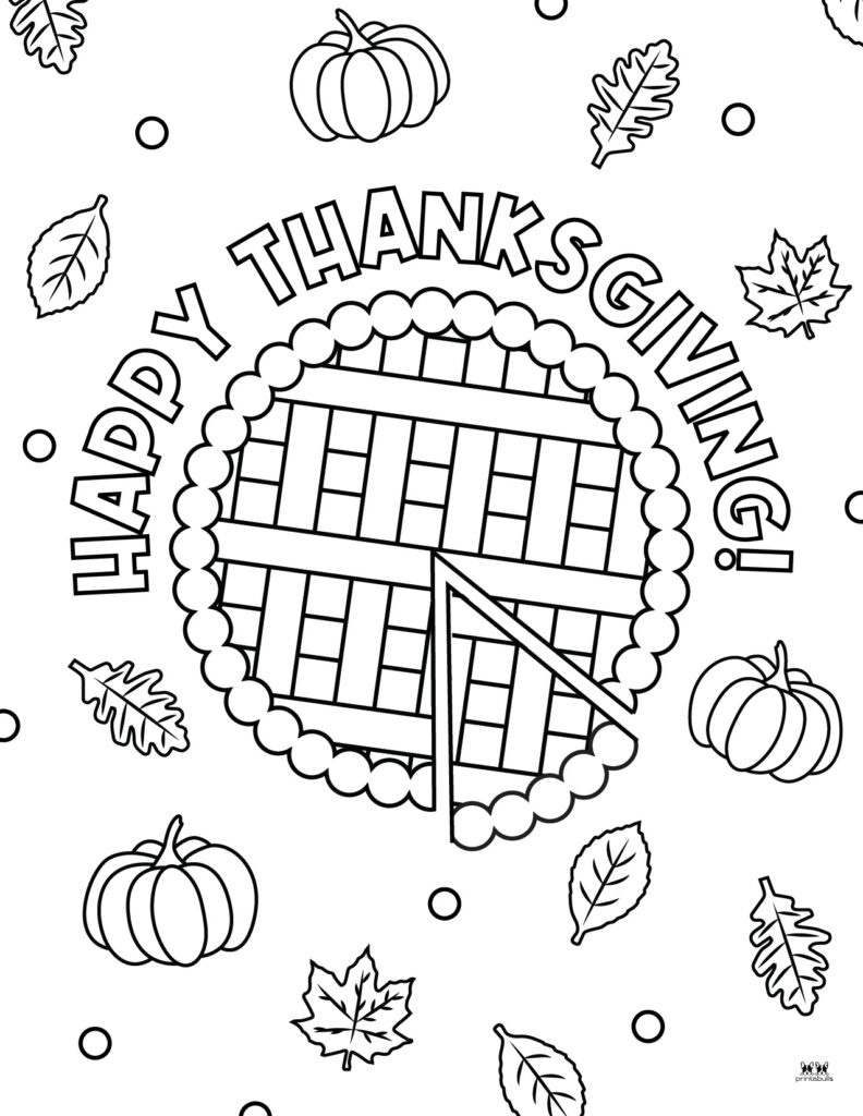 Happy Thanksgiving Coloring Pages - 20 Free Printables | Printabulls for Coloring Pages For Thanksgiving Printable