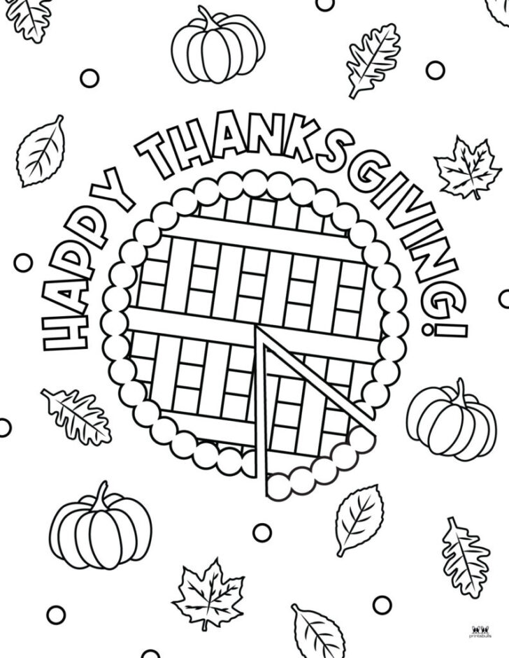 Printable Coloring Sheets For Thanksgiving