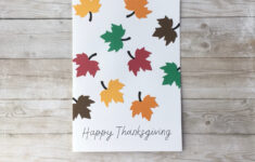 Happy Thanksgiving Fall Leaves Card – Etsy intended for Happy Thanksgiving Cards Ideas