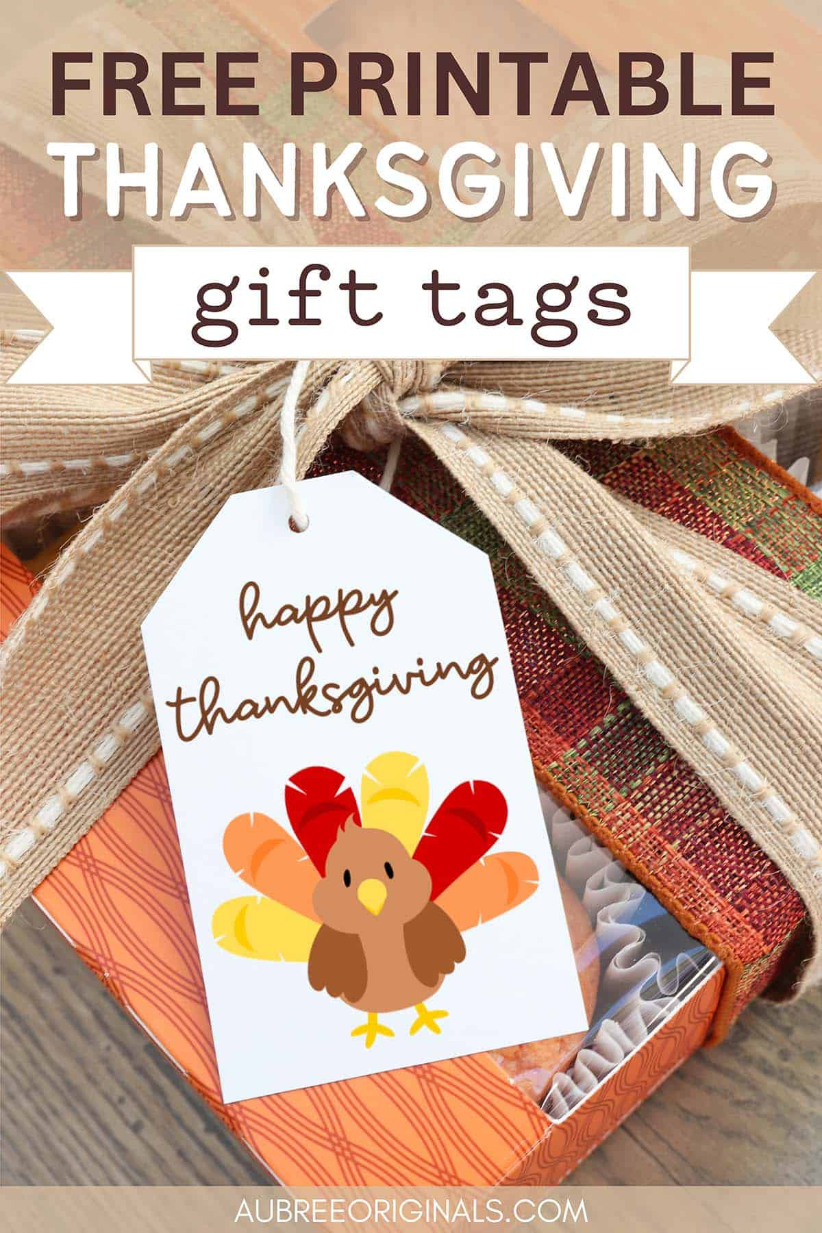 Happy Thanksgiving Gift Tags: 8 Free Printable Tags - Aubree Originals with regard to Free Gift Cards For Thanksgiving
