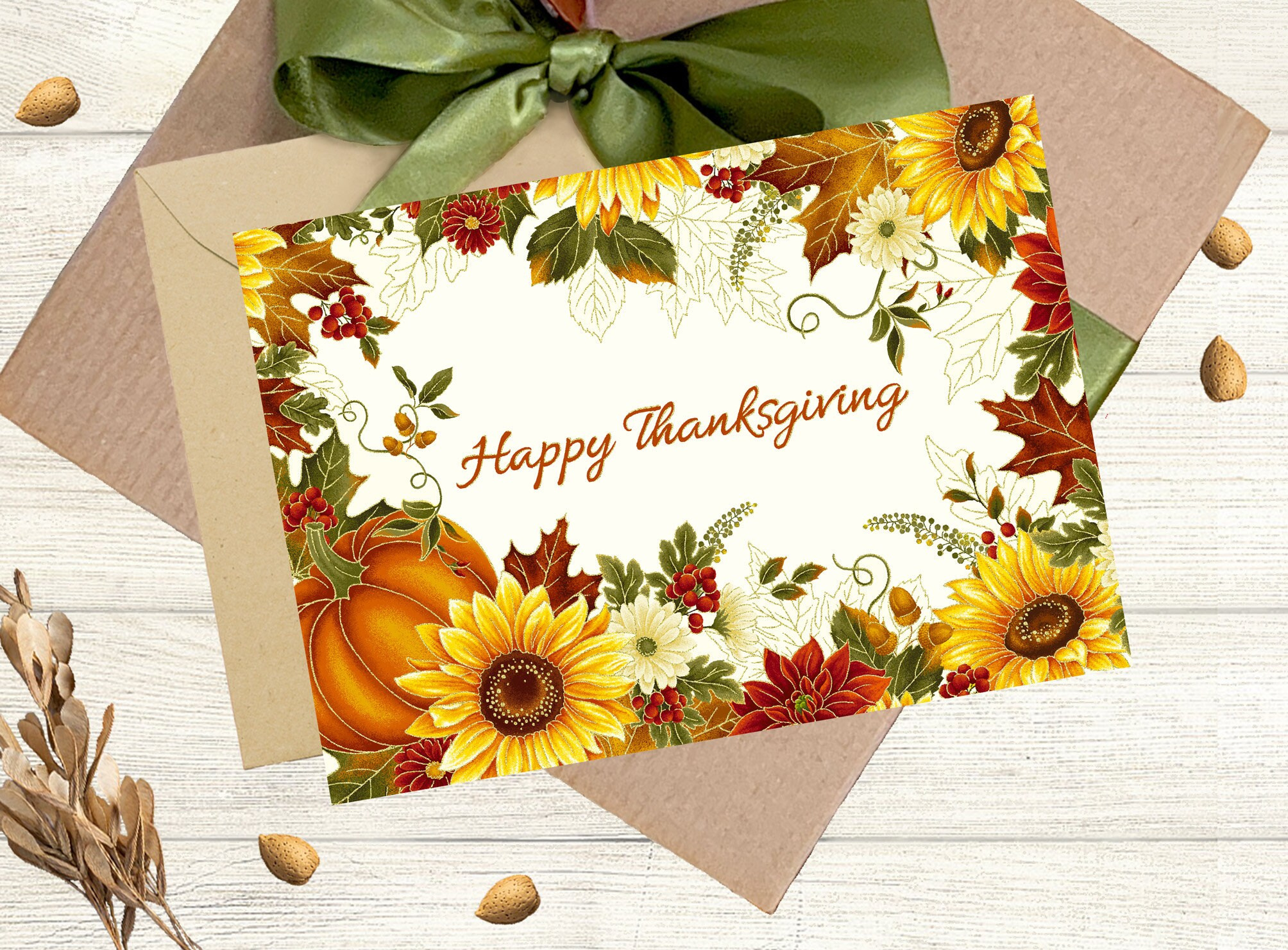 Happy Thanksgiving Greeting Card/Printable Thankful Thanksgiving within Happy Thanksgiving Gift Cards