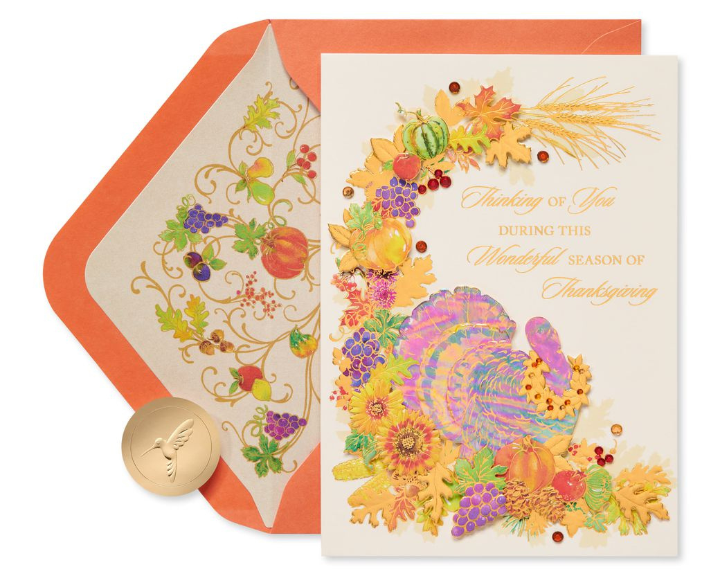 Harvest Thanksgiving Greeting Card - Papyrus intended for Thanksgiving Cards Papyrus