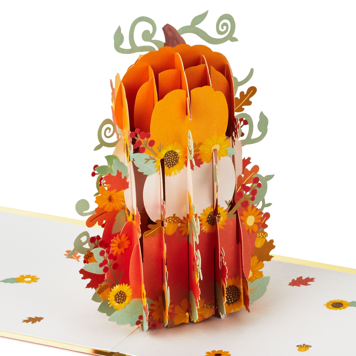 Hello, Fall 3D Pop-Up Thanksgiving Card - Greeting Cards | Hallmark throughout Hallmark Pop Up Thanksgiving Cards