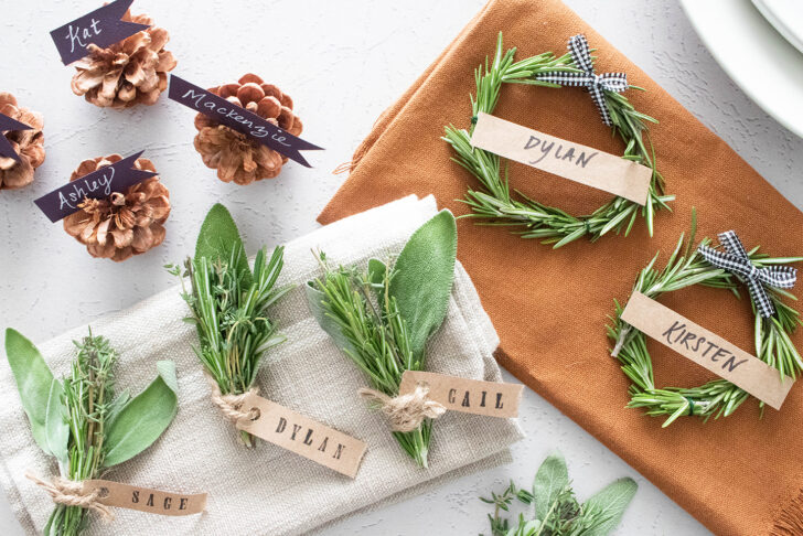 Ideas For Thanksgiving Place Cards