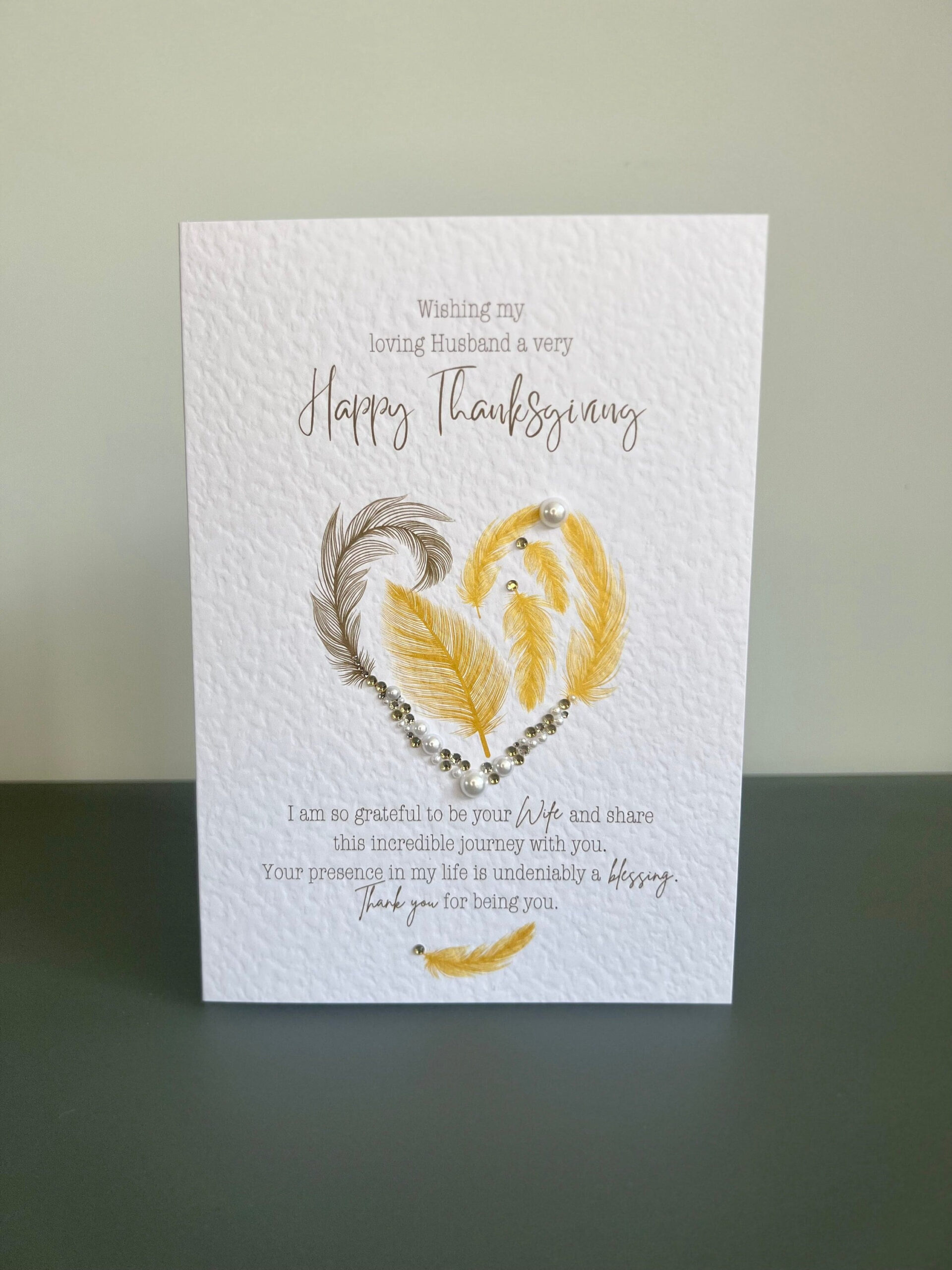 Husband Thanksgiving Card, Husband Happy Thanksgiving Card, Unique within Thanksgiving Cards To Husband