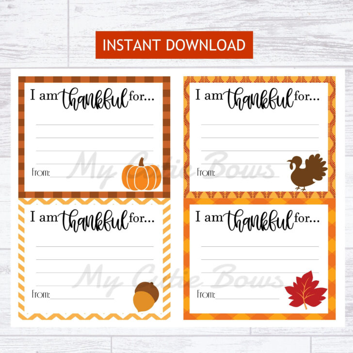 Cards For Thanksgiving Printable