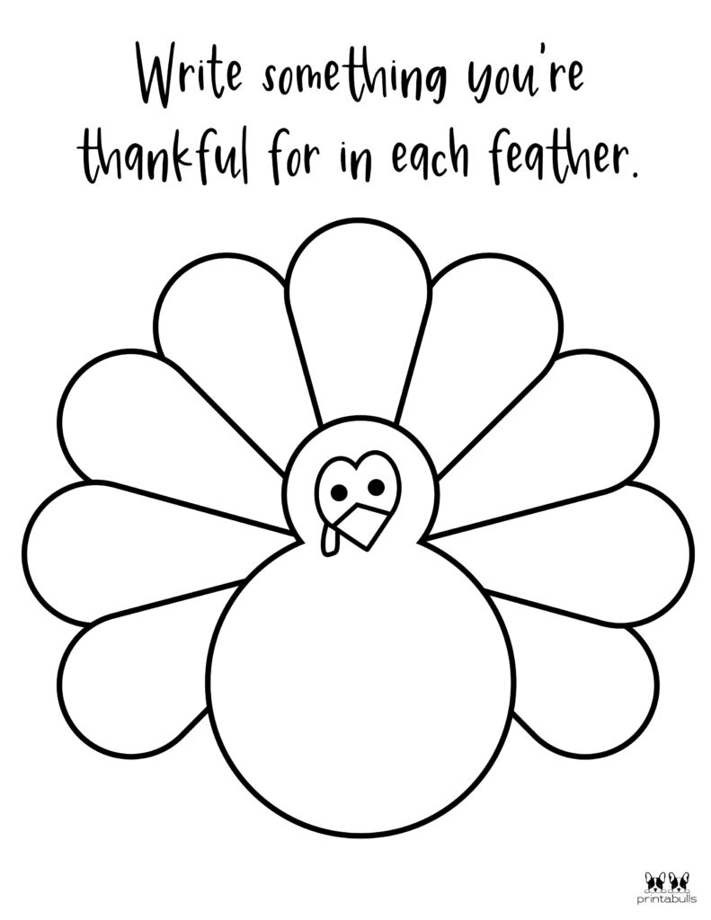 I Am Thankful For&amp;#039; Printables - 10 Unique Worksheets | Printabulls in Thanksgiving I Am Thankful For Worksheets