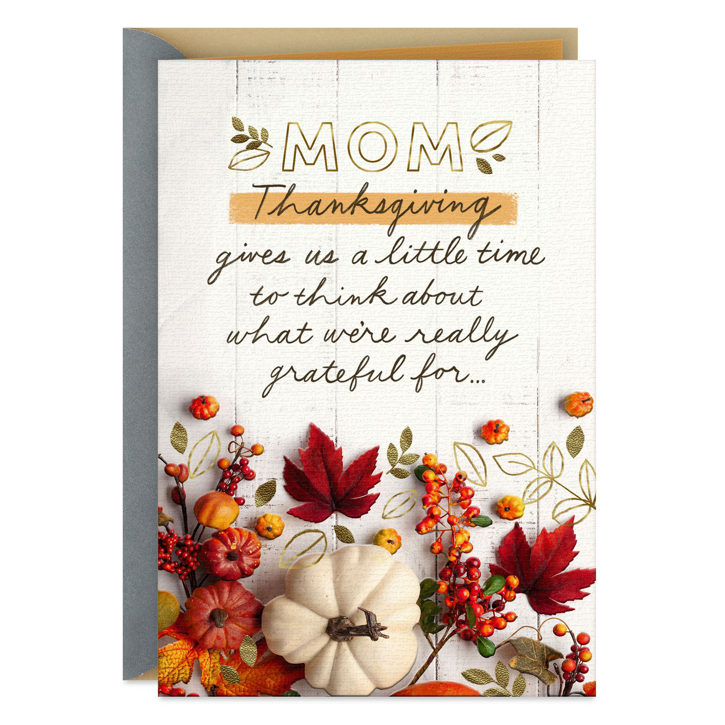 Love And Gratitude Thanksgiving Card For Mom - Greeting Cards inside Inexpensive Thanksgiving Cards