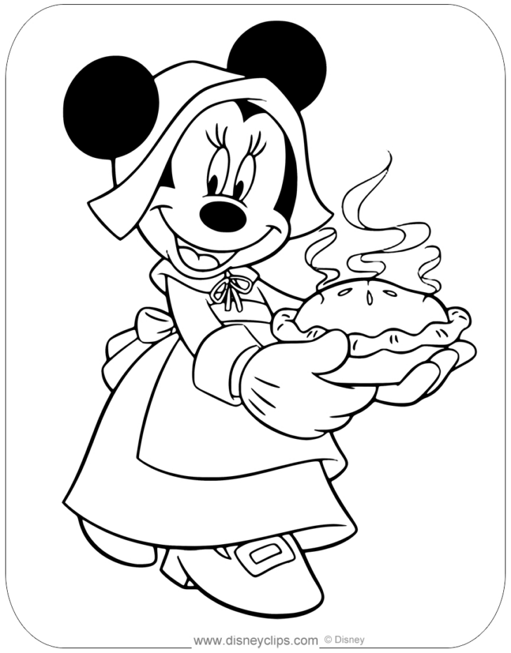 Disney Printable Thanksgiving Coloring Pages