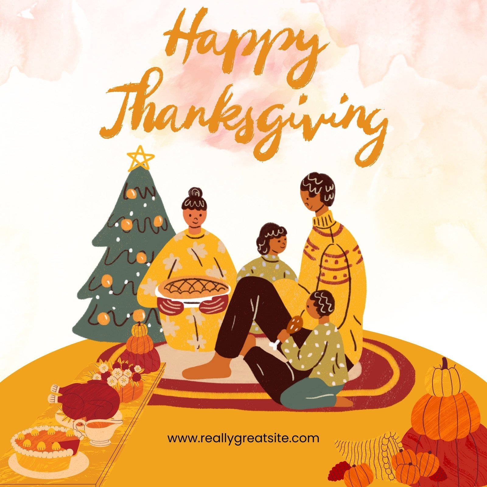 Page 10 - Free Editable Thanksgiving Instagram Post Templates | Canva throughout African American Thanksgiving Cards