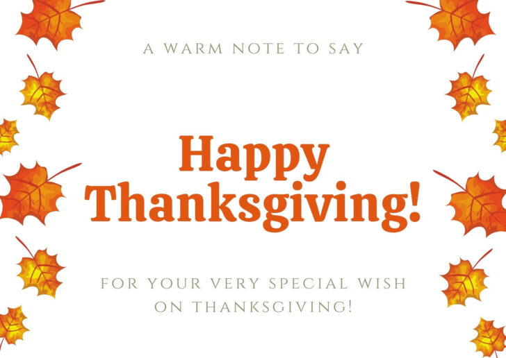 Saying For Thanksgiving Cards