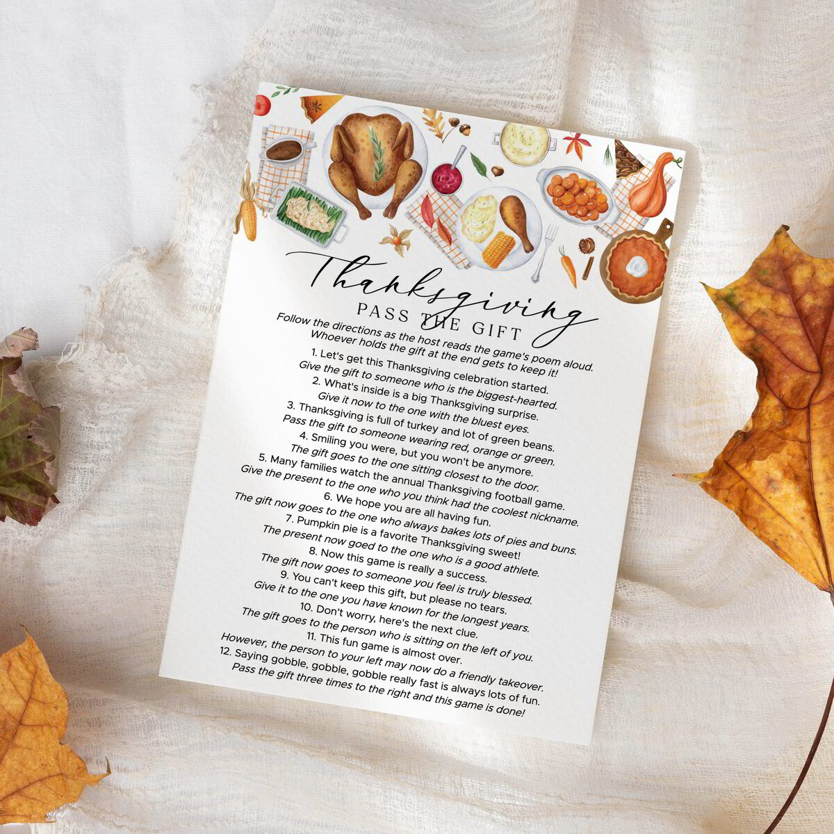 Pass The Gift Game | Thanksgiving Left Right Game Printable regarding Thanksgiving Pass The Present Game Free Printable