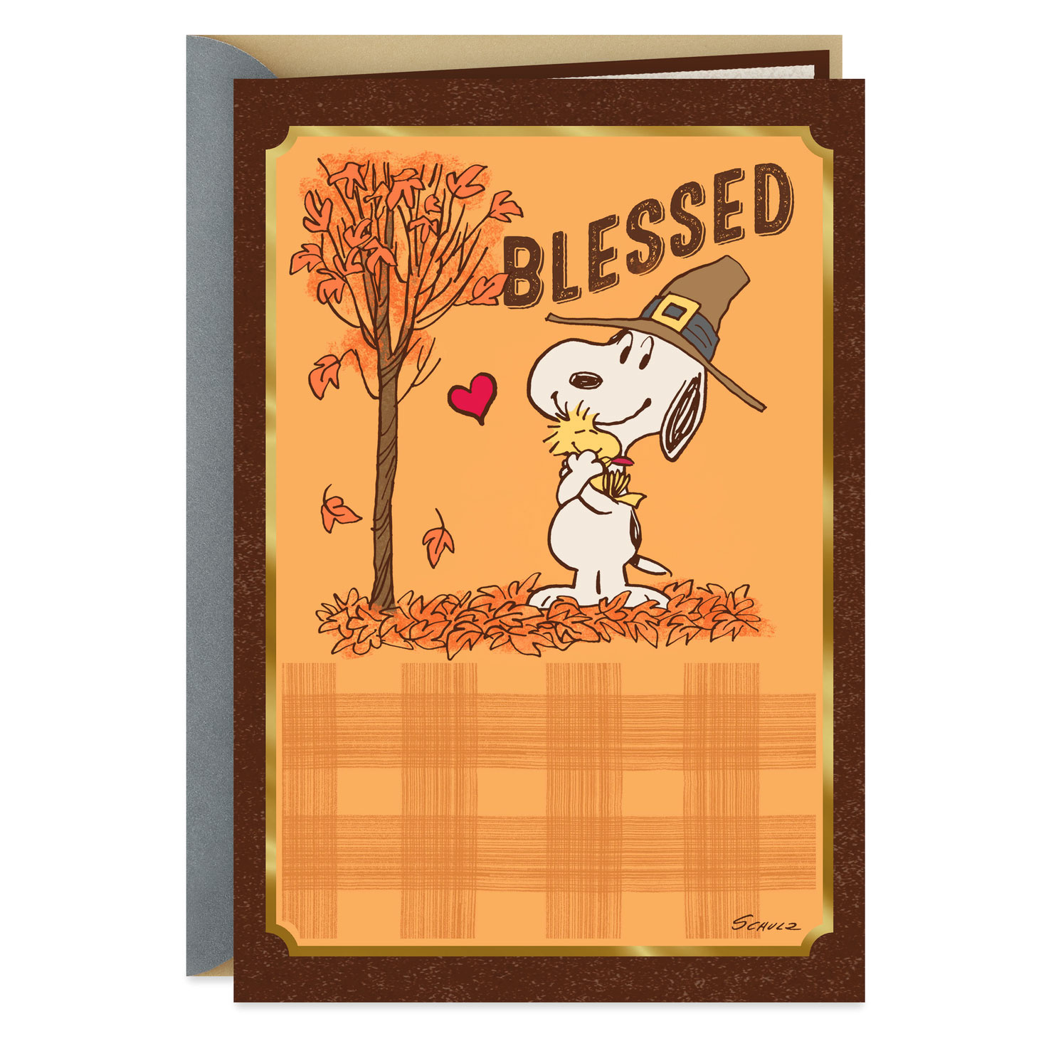 Peanuts® Snoopy Blessed To Have You Religious Thanksgiving Card regarding Snoopy Thanksgiving Cards